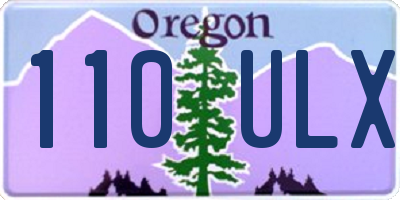 OR license plate 110ULX