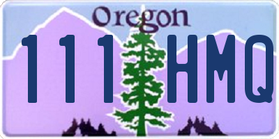 OR license plate 111HMQ