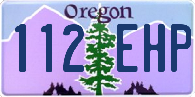 OR license plate 112EHP