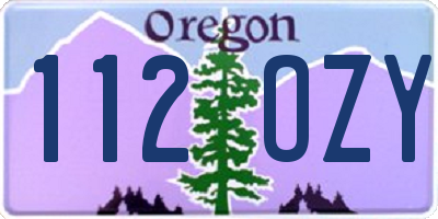OR license plate 112OZY
