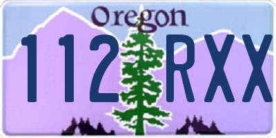OR license plate 112RXX
