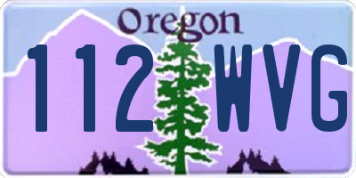 OR license plate 112WVG