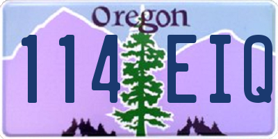 OR license plate 114EIQ