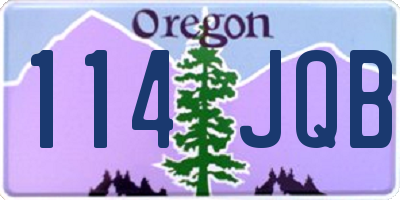 OR license plate 114JQB