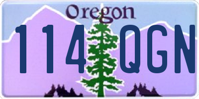 OR license plate 114QGN
