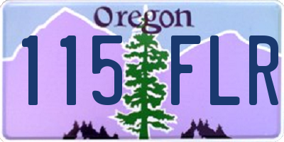 OR license plate 115FLR