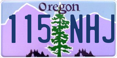 OR license plate 115NHJ