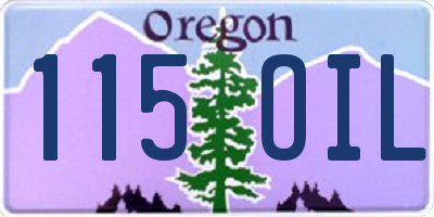 OR license plate 115OIL