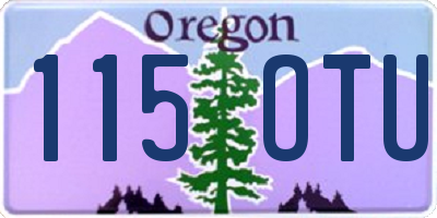 OR license plate 115OTU