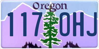 OR license plate 117OHJ