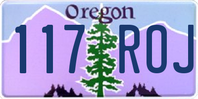 OR license plate 117ROJ