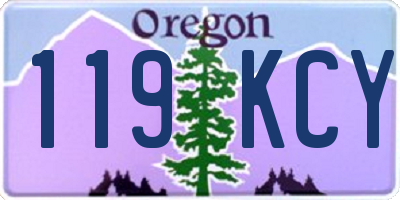 OR license plate 119KCY