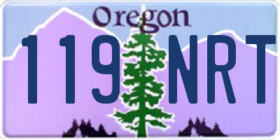 OR license plate 119NRT
