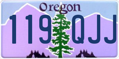 OR license plate 119QJJ