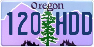OR license plate 120HDD