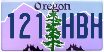 OR license plate 121HBH