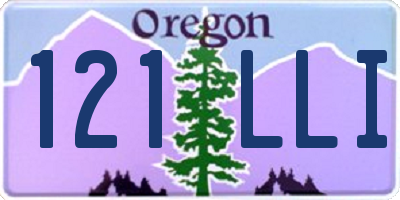 OR license plate 121LLI