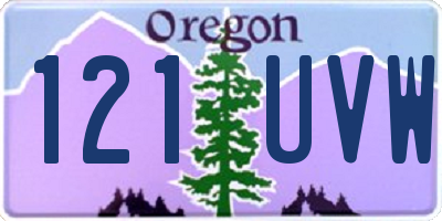 OR license plate 121UVW