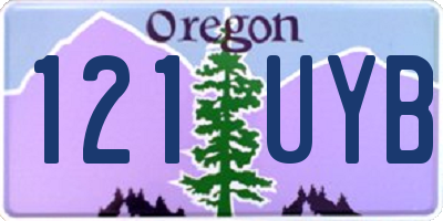 OR license plate 121UYB