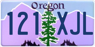OR license plate 121XJL