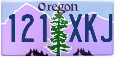 OR license plate 121XKJ