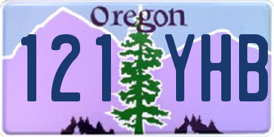 OR license plate 121YHB