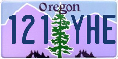 OR license plate 121YHE