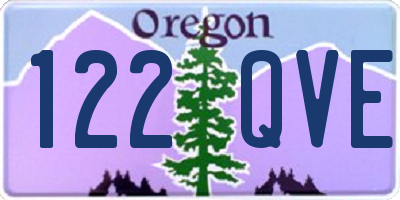 OR license plate 122QVE