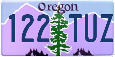 OR license plate 122TUZ