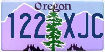 OR license plate 122XJC