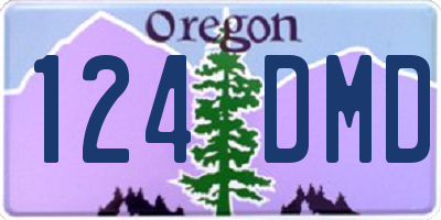 OR license plate 124DMD