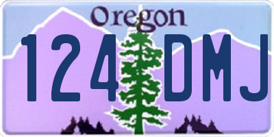 OR license plate 124DMJ