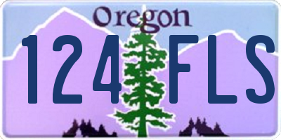 OR license plate 124FLS