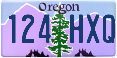 OR license plate 124HXQ
