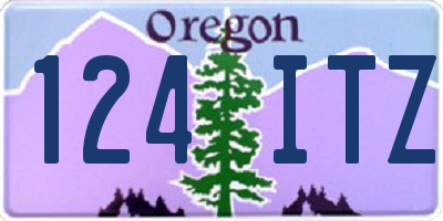 OR license plate 124ITZ