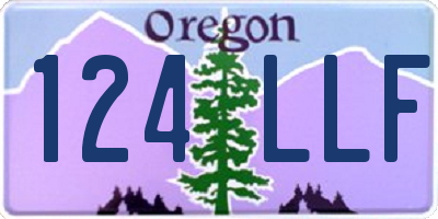 OR license plate 124LLF