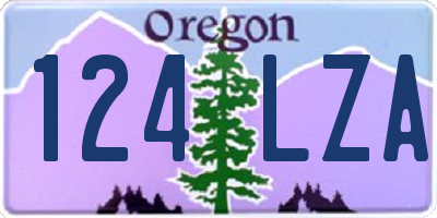 OR license plate 124LZA
