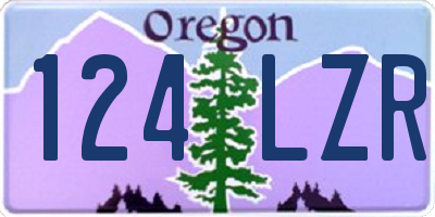 OR license plate 124LZR
