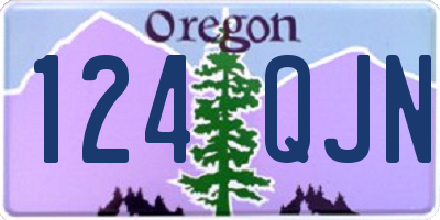OR license plate 124QJN