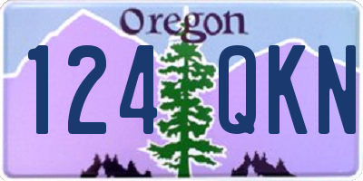 OR license plate 124QKN