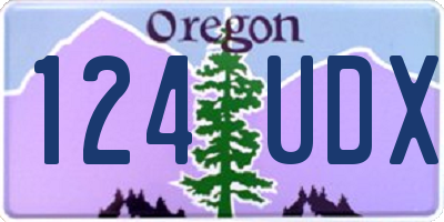 OR license plate 124UDX