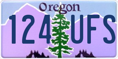OR license plate 124UFS