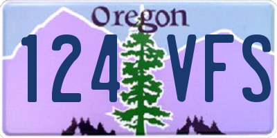 OR license plate 124VFS