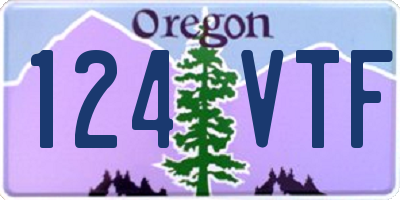 OR license plate 124VTF