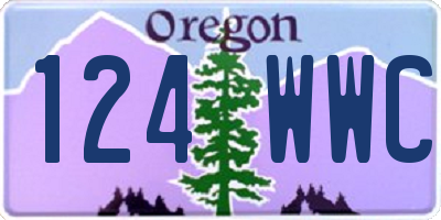 OR license plate 124WWC