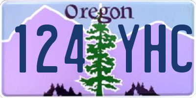 OR license plate 124YHC