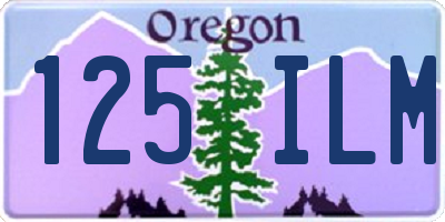 OR license plate 125ILM