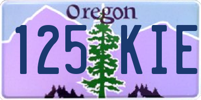 OR license plate 125KIE
