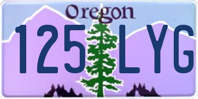 OR license plate 125LYG