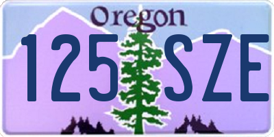 OR license plate 125SZE